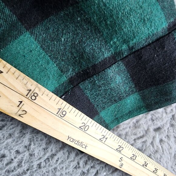 Design in Italy Shirt Mens 2XL Green Plaid Flannel Long Sleeve Button Up *GUC* - Picture 7 of 9